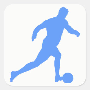 Football Silhouette Square Sticker
