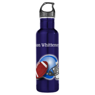 Football Silhouetted Players and Ball personalize 710 Ml Water Bottle
