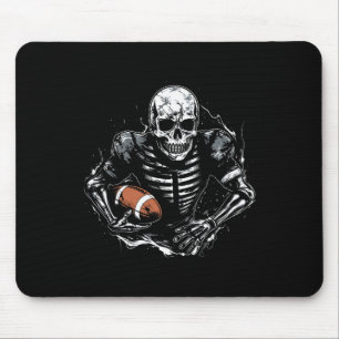 Football Skeleton Football Player Halloween Spooky Mouse Mat