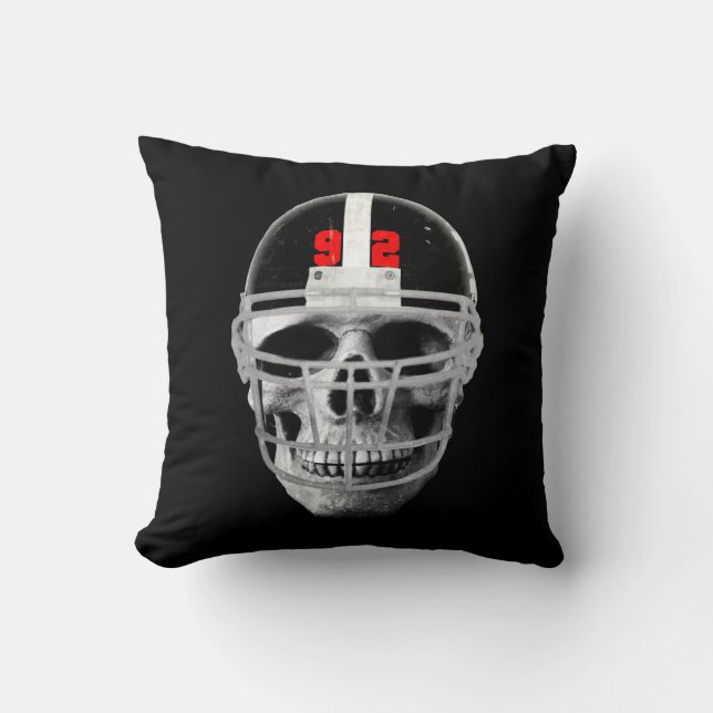Football skull cushion (Front)