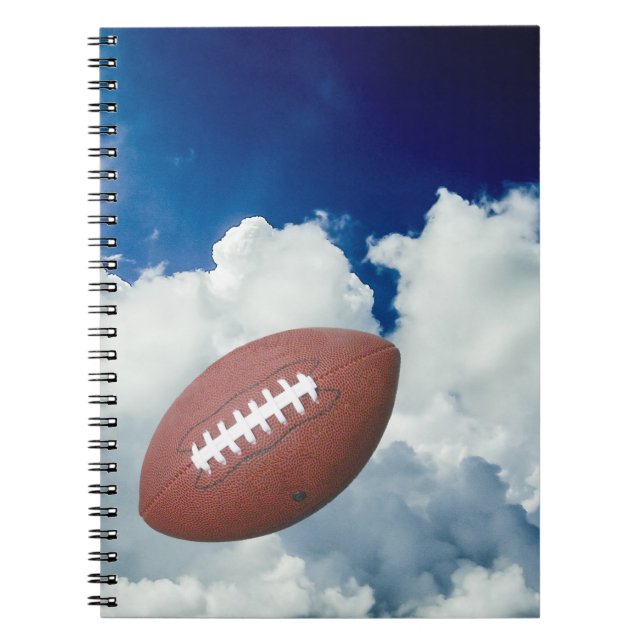 Football, Sky, Clouds Notebook (Front)