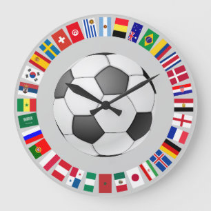 FOOTBALL SOCCER  2018 LARGE CLOCK