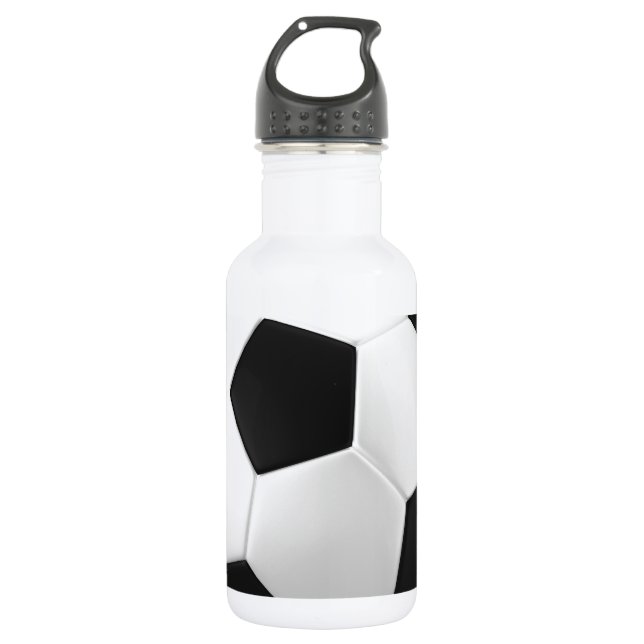 football soccer 532 ml water bottle (Front)