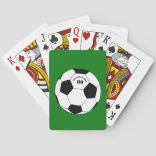 Football, Soccer Ball Cards with Name & Number