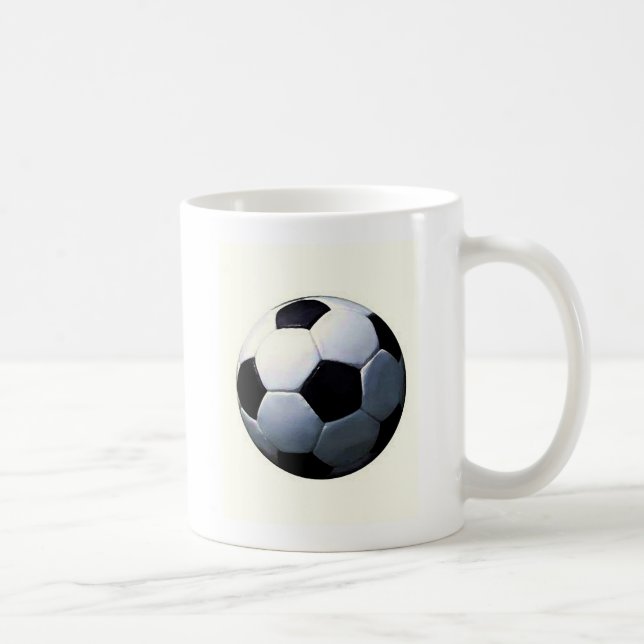 Football - Soccer Ball Coffee Mug (Right)