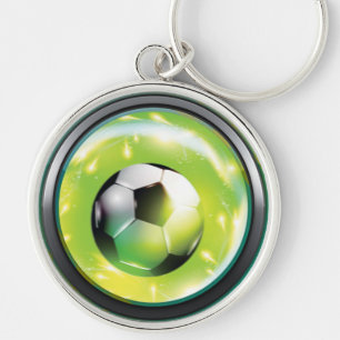 Football Soccer Ball Keychain