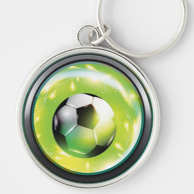 Football Soccer Ball Keychain (Front)