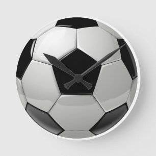 Football Soccer Ball Round Clock