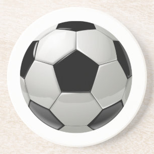 Football Soccer Ball Sandstone Coaster