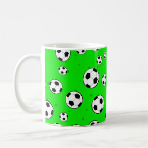 Football / Soccer Ball Seamless Pattern Coffee Mug