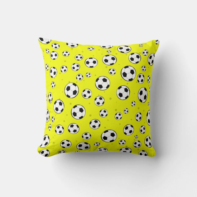 Football / Soccer Ball Seamless Pattern  Cushion (Front)