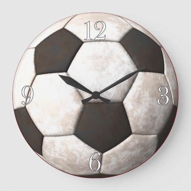 Football Soccer Ball Sports-lover's Clock (Front)