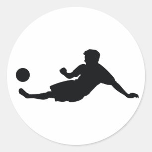 Football Soccer Classic Round Sticker