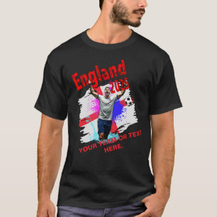 Football Soccer Goal Celebration England Flag 2025 T-Shirt
