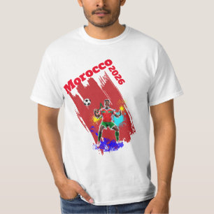 Football Soccer Goal Celebration Morocco Flag 2026 T-Shirt