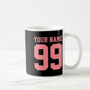 Football Soccer Name Number Boy Girl Personalised Coffee Mug