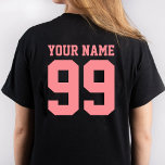 Football Soccer Name Number Boy Girl Personalised T-Shirt<br><div class="desc">Personalised Football Soccer Name Number Boy Girl Kid</div>