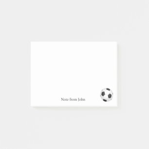 Football Soccer Sport Theme Custom Name Text Post-it Notes
