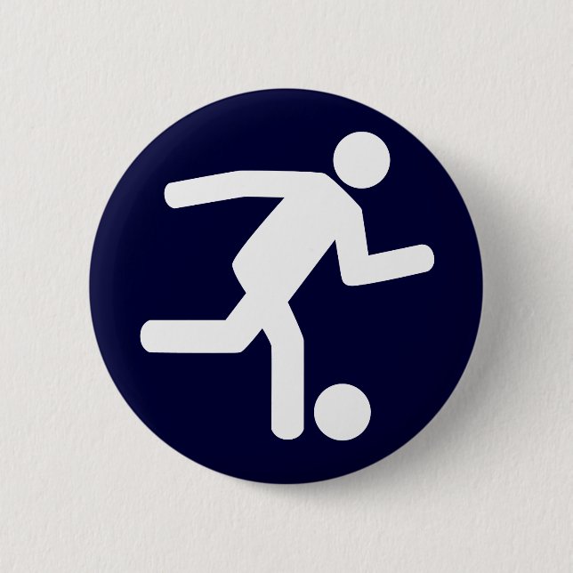 Football Soccer Symbol Button (Front)