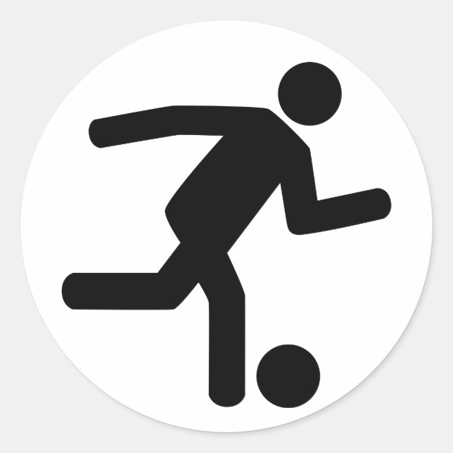 Football Soccer Symbol Sticker (Front)