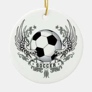 Football Soccer Wings Ornament