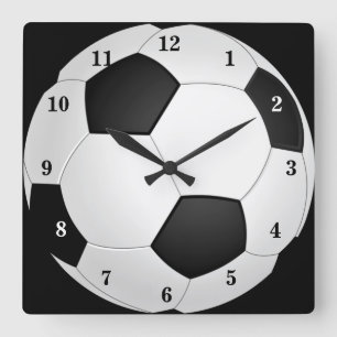 Football - Sport Square Wall Clock
