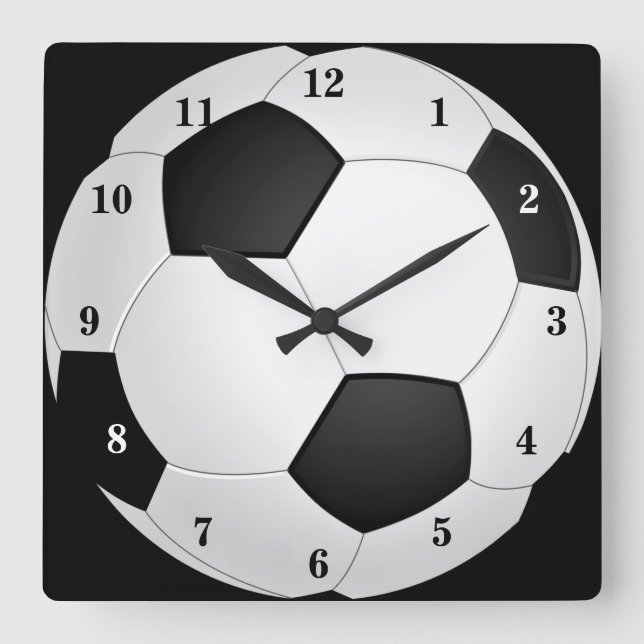 Football - Sport Square Wall Clock (Front)