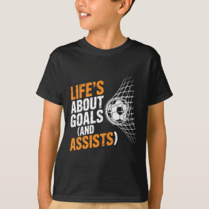 Football Sport Vintage Soccer Lifes About Goals An T-Shirt