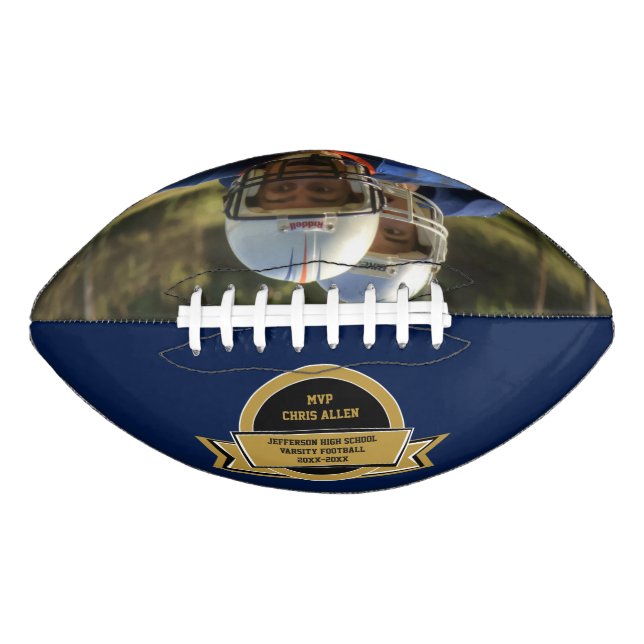 Football Sports Award With Your Own Photo American Football (Front)
