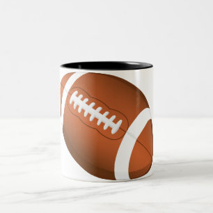 Football Sports Ball Team Game Playing Stars Coach Two-Tone Coffee Mug