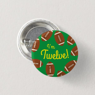 Football Sports Birthday Party 3 Cm Round Badge