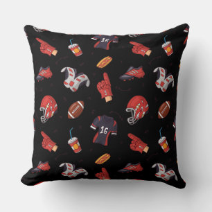 Football Sports Equipment with Food Pattern Cushion