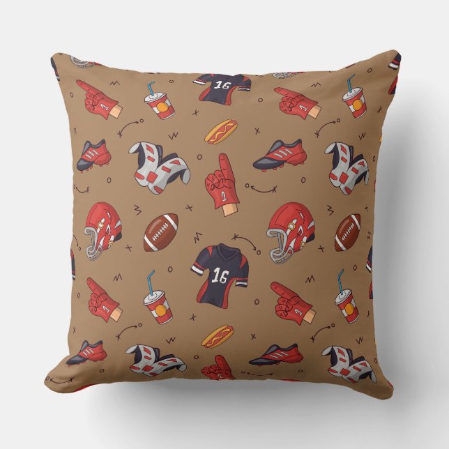 Football Sports Equipment with Food Pattern Cushion (Front)