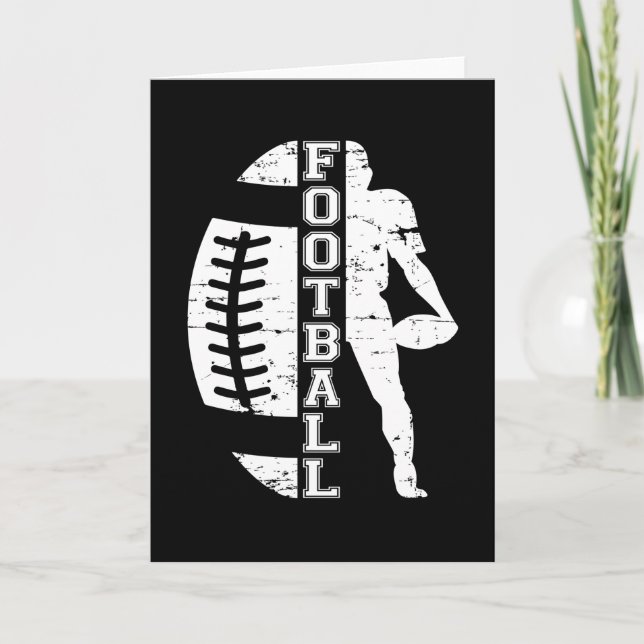 Football Sports Game American Team Funny Gift Idea Card (Front)