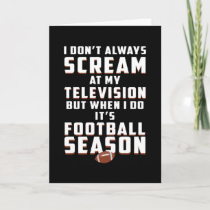 Football Sports Game American Team Funny Gift Idea Card