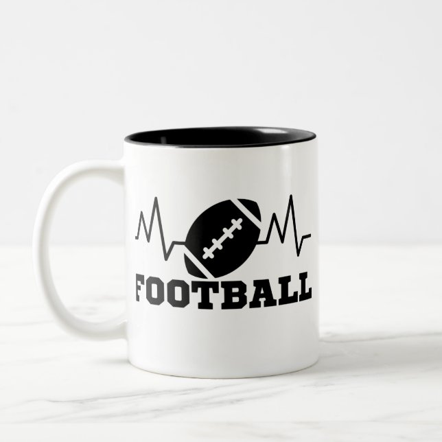 Football  sports Olympics Two-Tone Coffee Mug (Left)