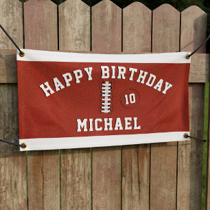 Football Sports Party Boys Birthday Banner