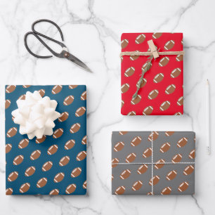 Football Sports Party Wrapping Paper Sheet