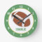 Football Sports Personalised Wall Clock - Green