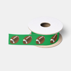 Football Sports Satin Ribbon