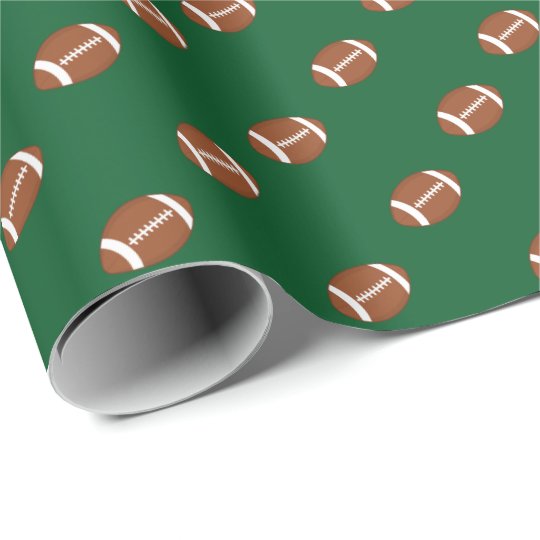 Football Sports Theme Any Background Colour Wrapping Paper Zazzle.co.uk