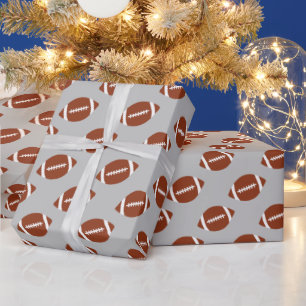 Football Sports Theme Any Background Colour Wrapping Paper