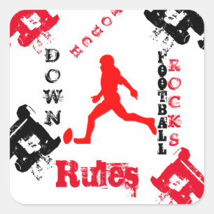 FOOTBALL SQUARE STICKER
