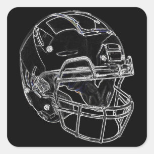 Football Square Sticker