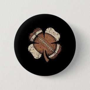 Football St Patricks Day Boys Girls Men Women Sham 6 Cm Round Badge
