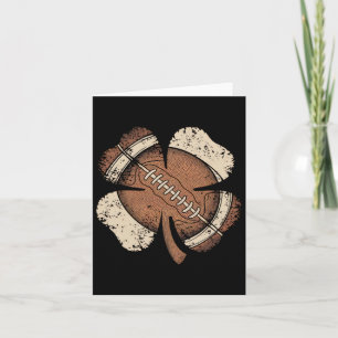 Football St Patricks Day Boys Girls Men Women Sham Card