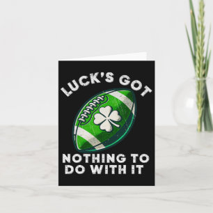 Football St Patrick's Day Boys Mens St Paddys Day Card