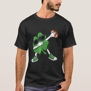 Football St Patricks Day Leprechaun Shamrock Boys T-Shirt
