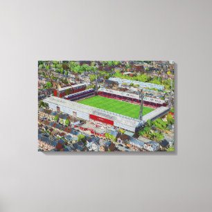 Football Stadium Art - Brentford, London Canvas Print
