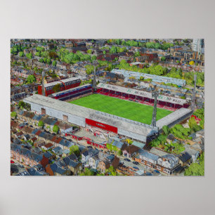 Football Stadium Art - Brentford, London Poster